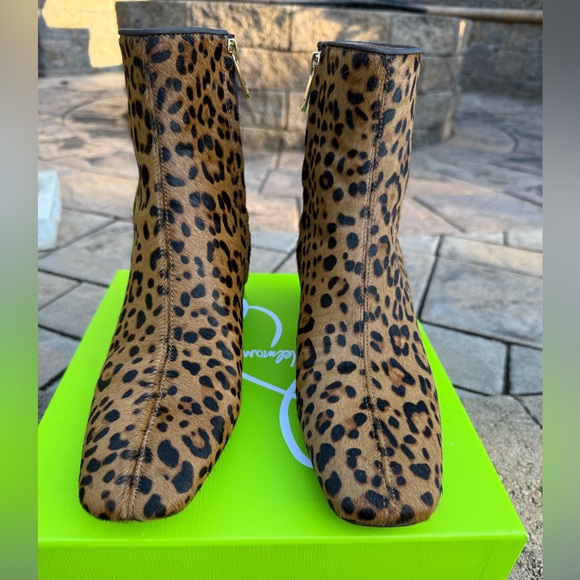 Sam Edelman PAIGE 2 Tan Leopard Print Ankle Booties Size: 8 - Picture 2 of 12